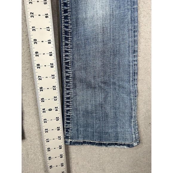 Miss Me Jeans Women's Size 25 Medium Blue Wash Bootcut Rhinestone Pocket - Picture 4 of 9
